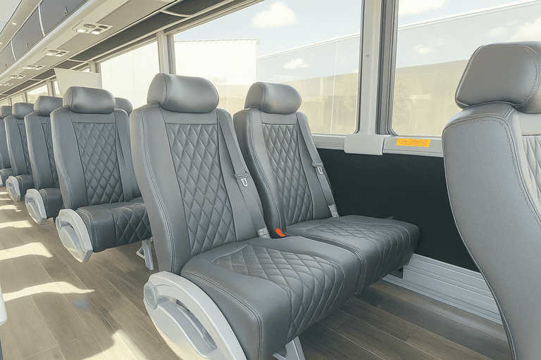 interior of Charter Bus Rental Homestead charter bus